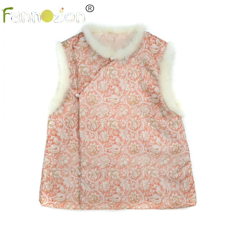 

2022 детская зимняя парка с хлопковой подкладкой в китайском стиле и пальто, теплая детская верхняя одежда для девочек ясельного возраста, парки, платье