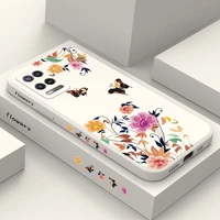 butterfly love flower phone case for oppo a54 a74 a31 a33 a53 a72 a83 a92 a7 a5s a3s a12 a15 a15s a16 4g 5g a9 a5 4g 5g cover
