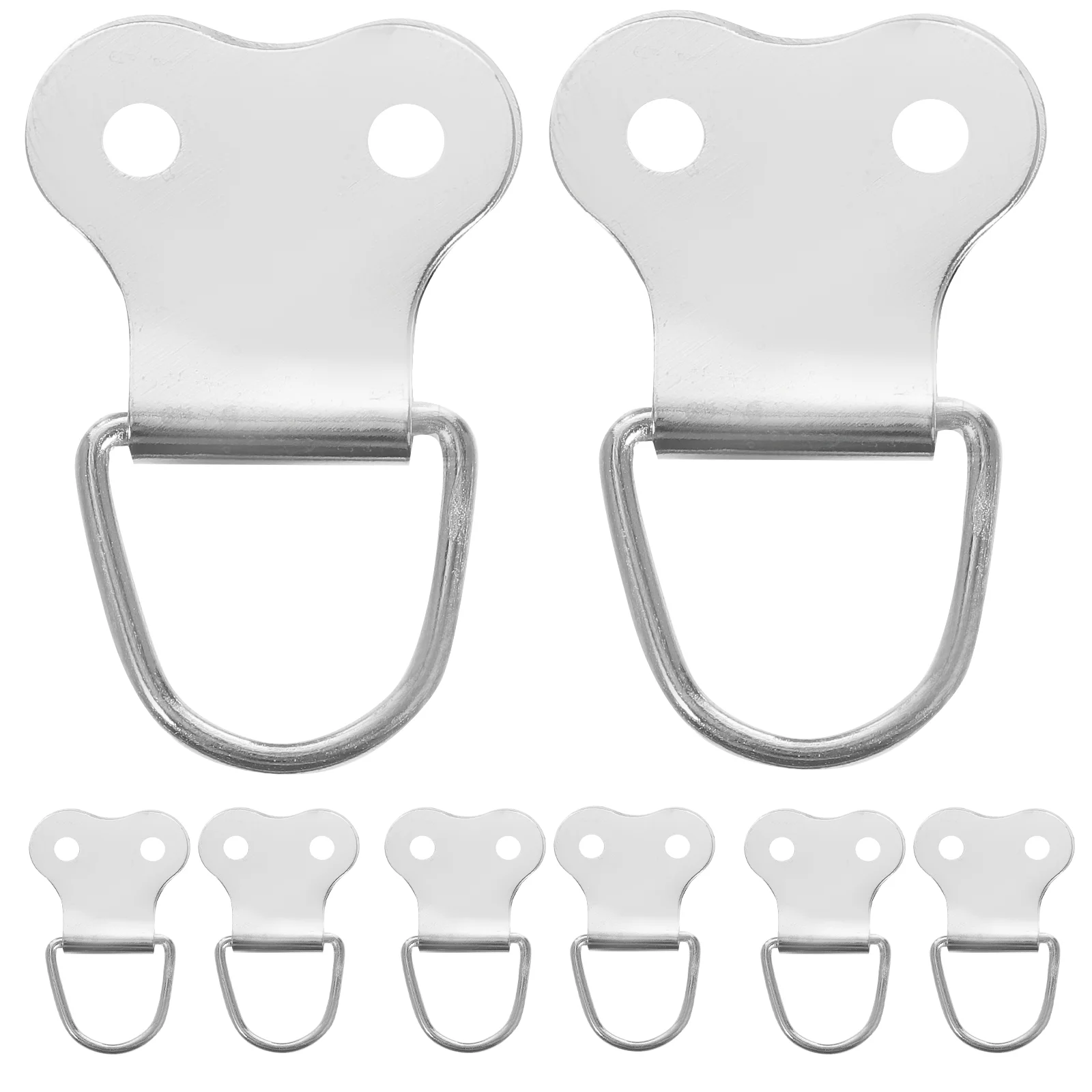 

100 Pcs Mirror Hooks Hangers Wall Mount Hooks D Rings Artwork D-ring Picture Hangers Photo Frame Hook Metal Coat Hanger