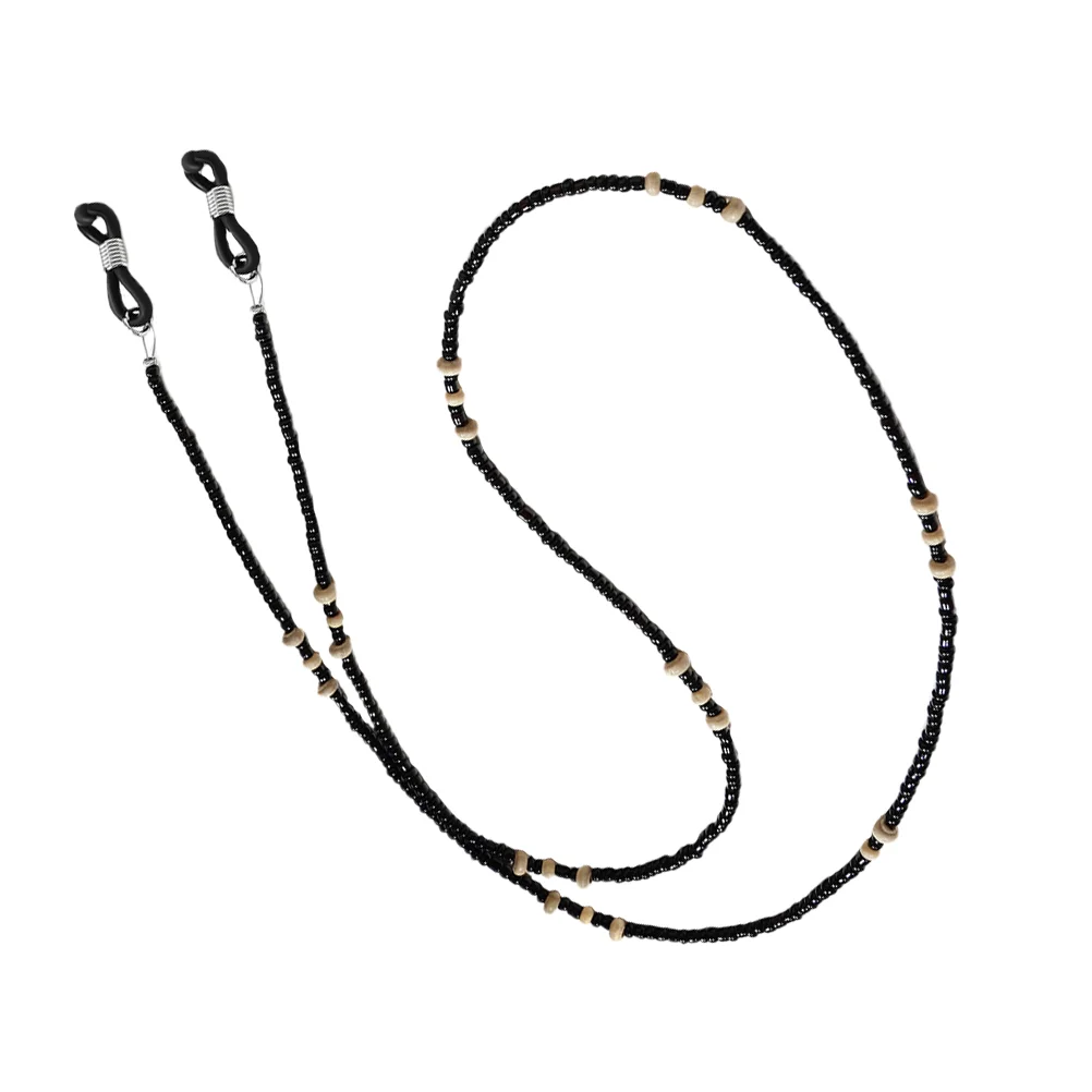

2 Pcs Glasses Chain Retro Chains Anti-lost Eyewear The Mask Wooden Bead Decorative Fashion Beads Eyeglasses Accessories Rope