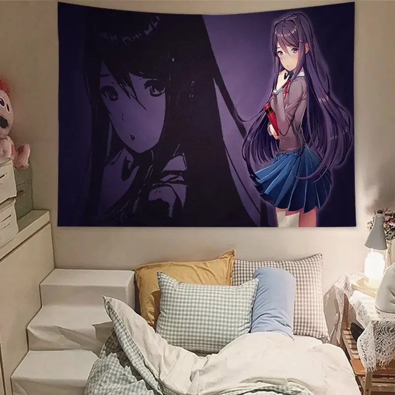 DDLC Doki настенный гобелен домашний декор хиппи предсказания дешевый Настенный