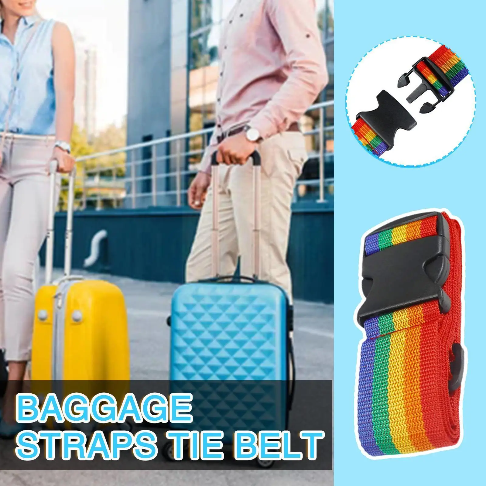 

Travel Belt Trolley Seat Belt Luggage Packing Box Cross Adjustable Seat Reinforced Suitcase Belt Strap Accessory Packing St H1R9