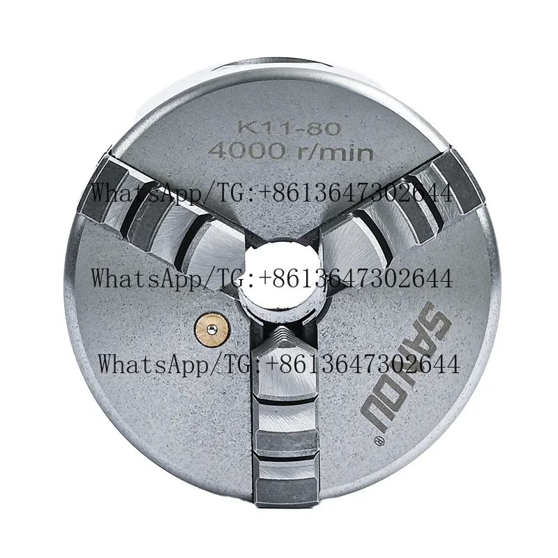 Фото Стальной 3-кулачковый самоцентрирующийся мини-патрон для токарного станка 150-1000 мм, 280 мм, K11-100, для малых токарных станков, 14, 5, 4, 300 мм №1