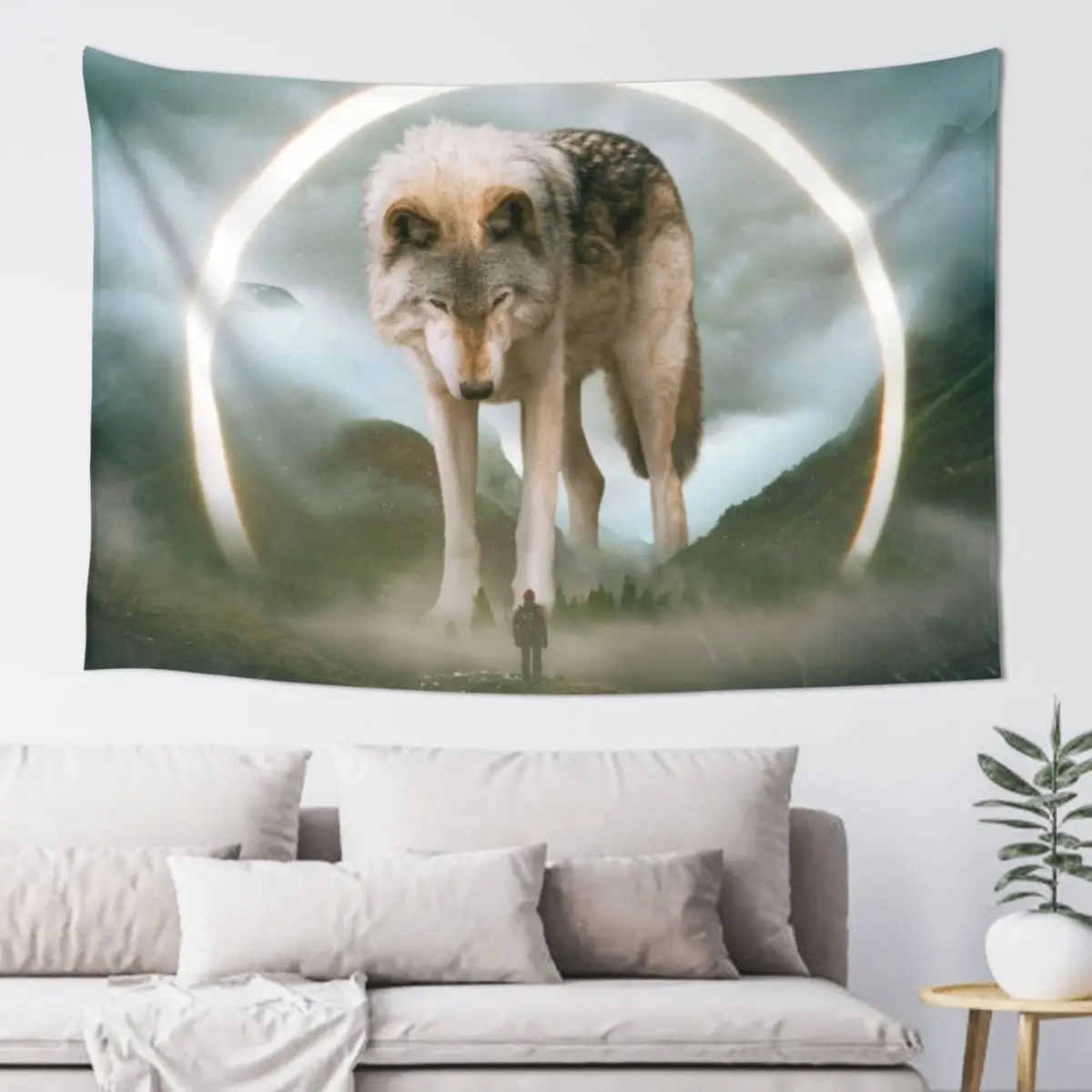 Эгис | Гобелен с волком декор для ванной комнаты украшения гобелен