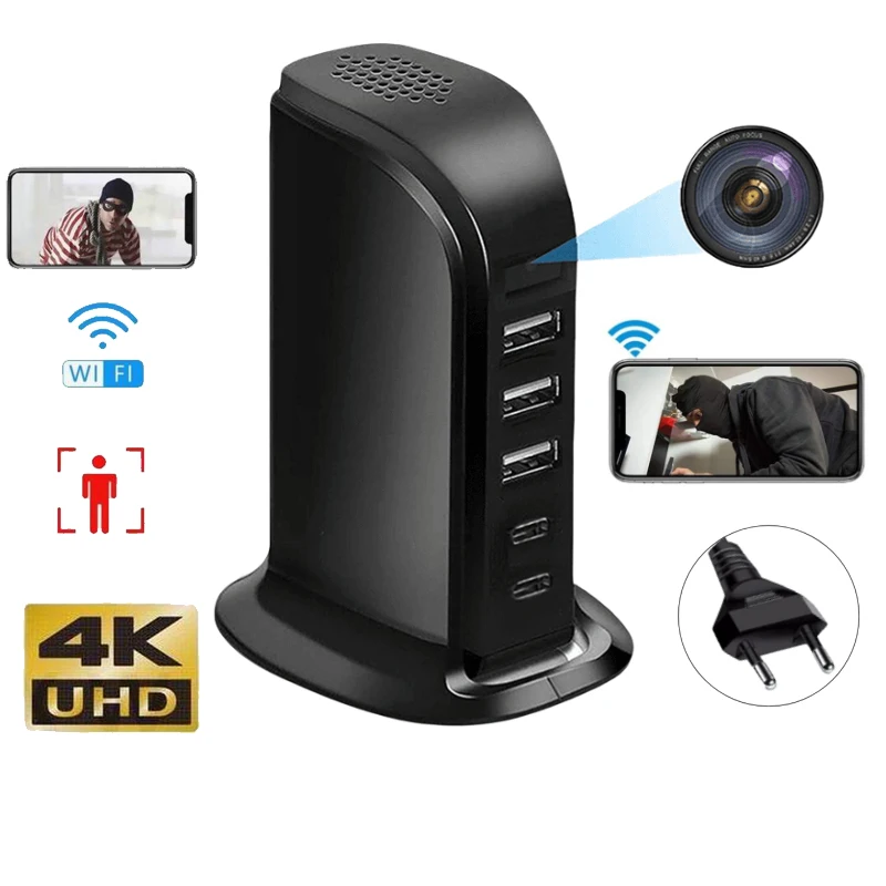 

1080P HD WIFI Mini Camera USB Port Charger Convert Mini Camera Remote Monitoring Motion Detection Home Security Video Recorder