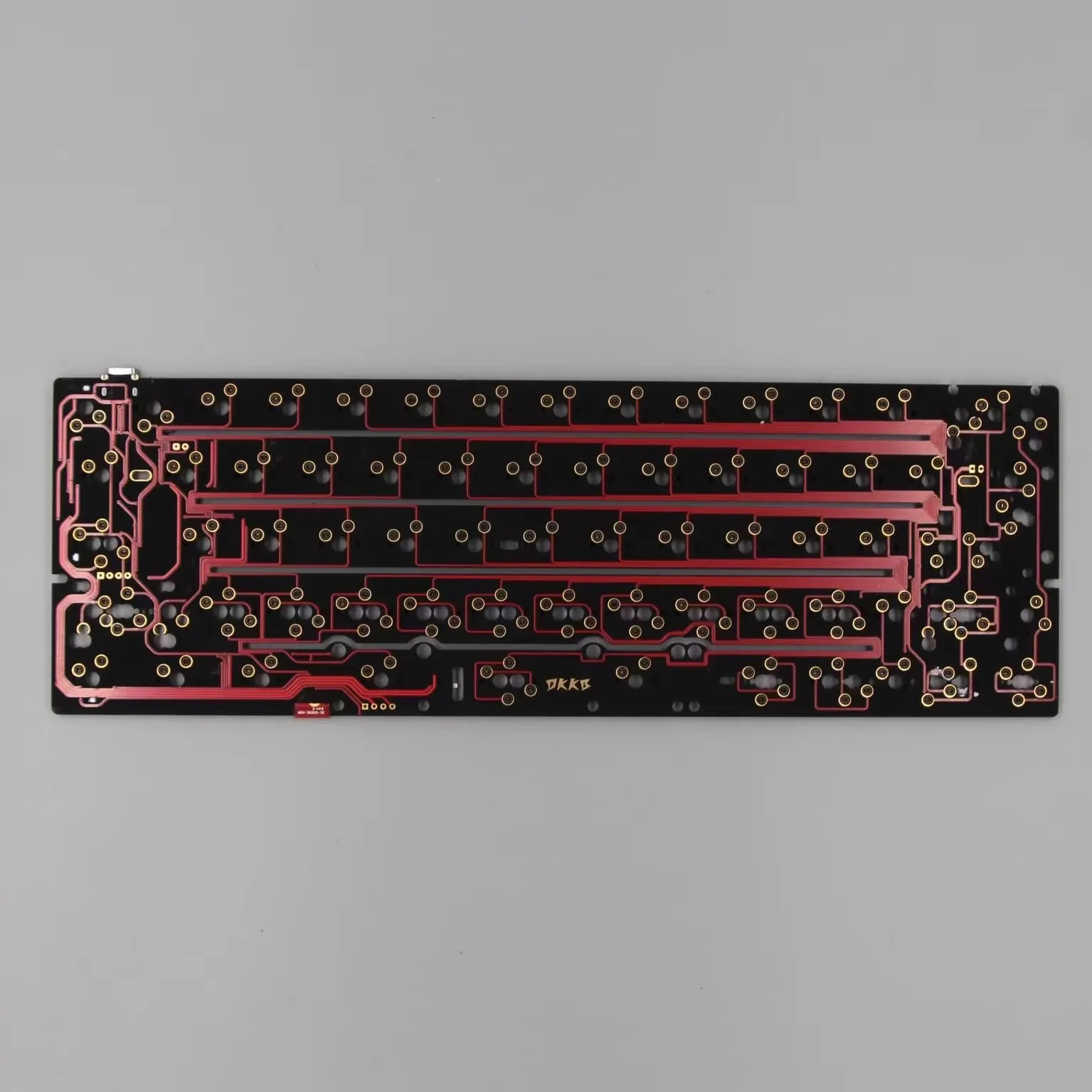 DK6064 Hot Plug Gh60 Pcb Bluetooth Двухрежимная поддержка VIA Индивидуальные аксессуары для