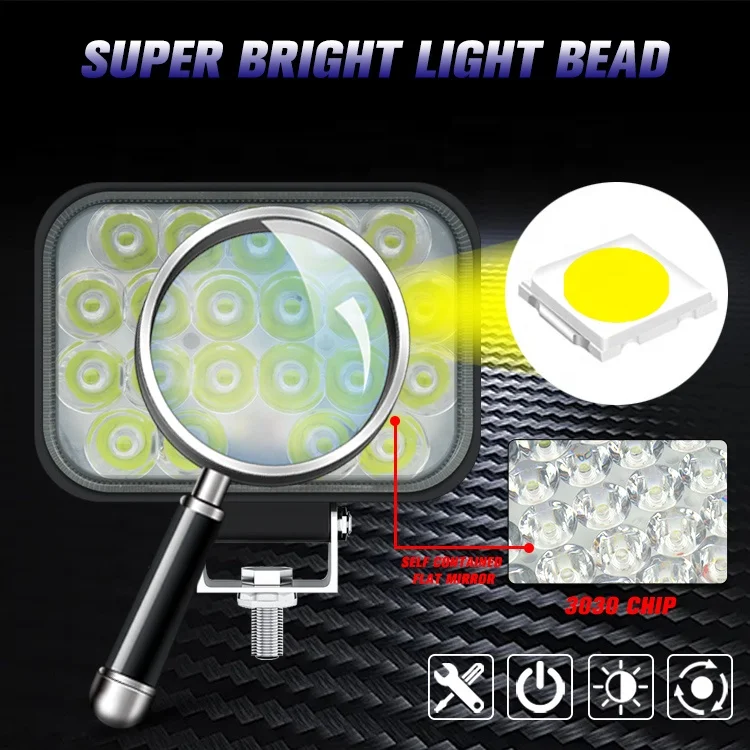 Светодиодная противотуманная фара XOVY 3 дюйма 63 Вт для грузовиков