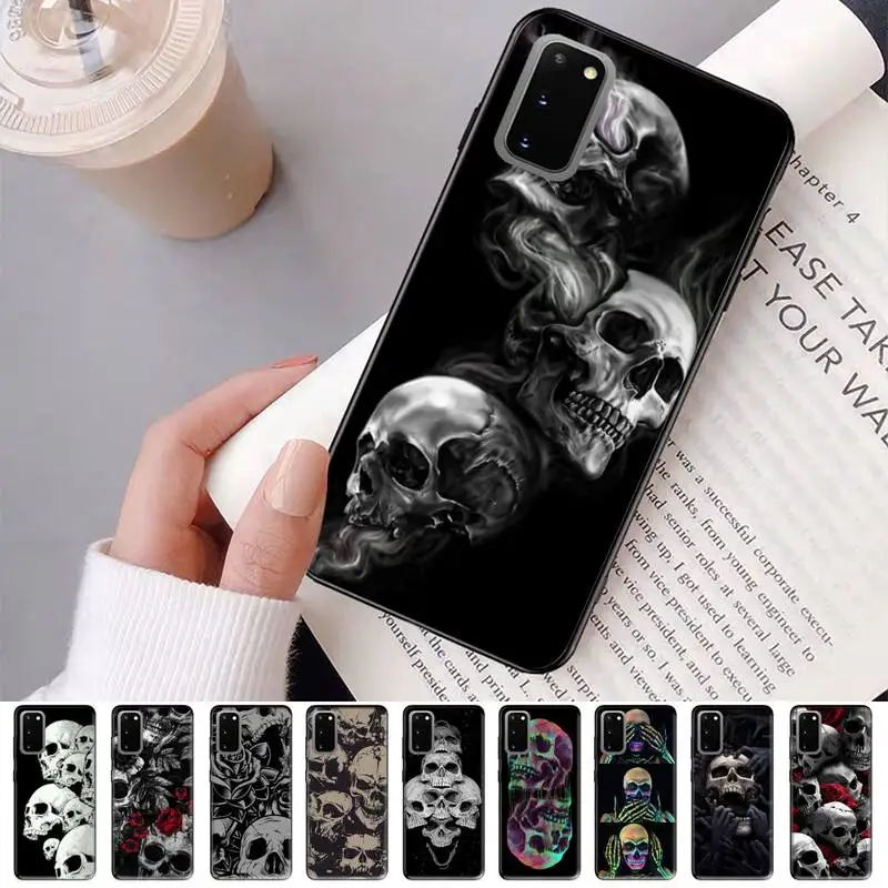 

Horror Skull Phone Case for Samsung S20 lite S21 S10 S9 plus for Redmi Note8 9pro for Huawei Y6 cover