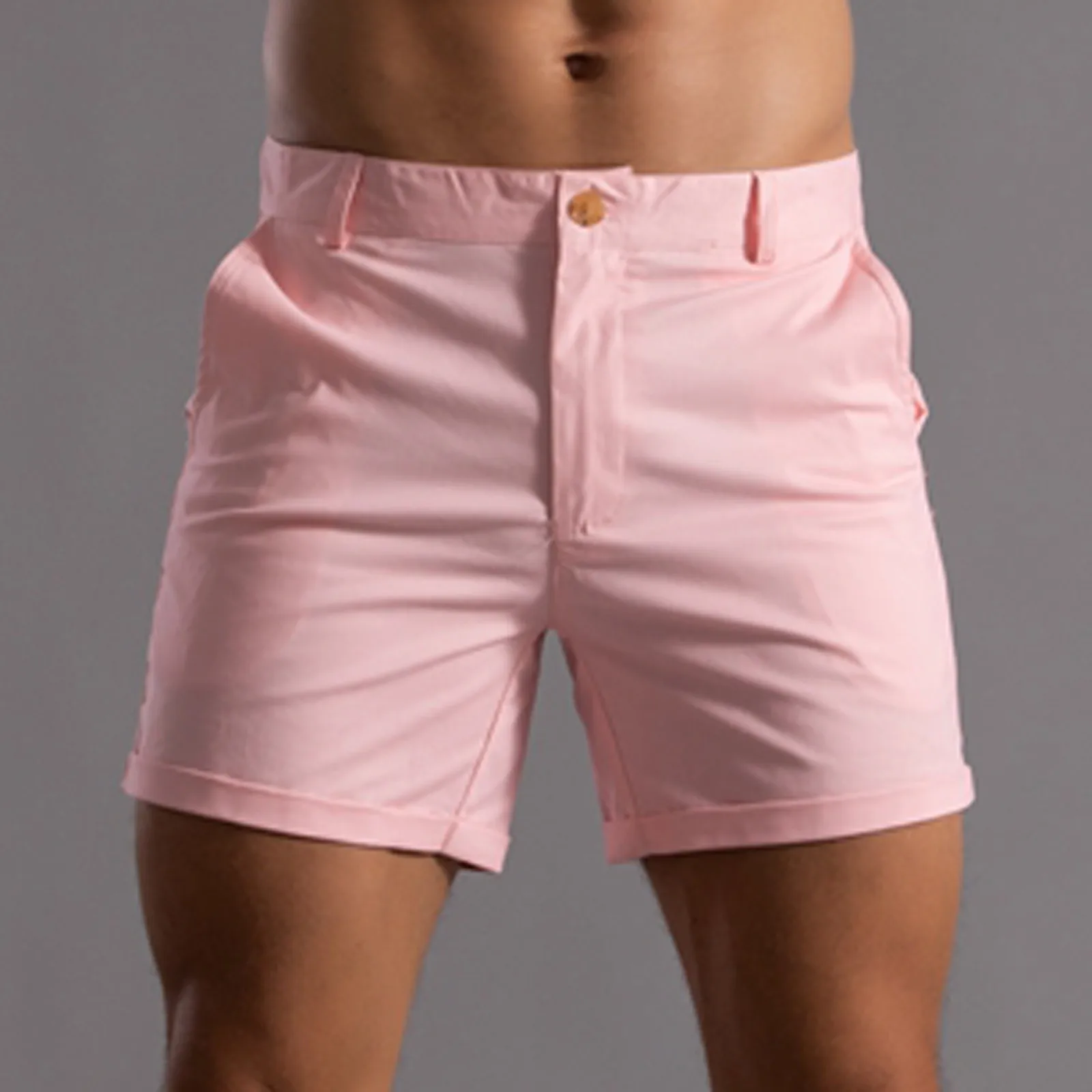 

Baseball Shorts Mens Mens Summer Solid Color Pants Pocket Drawstring Loose Quick Dry Men Summer Outfits Exercise Shorts Men