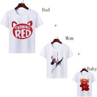 encanto isabela childrens t shirt summer baby girl turning red family matching clothes toddler party costumes short sleeve tops