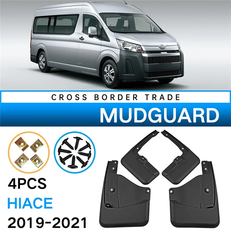 

Car Mudflapor for Toyota Hiace 2019-2021 Fender Mud Guard Flap Splash Flaps Mudguards Accessories