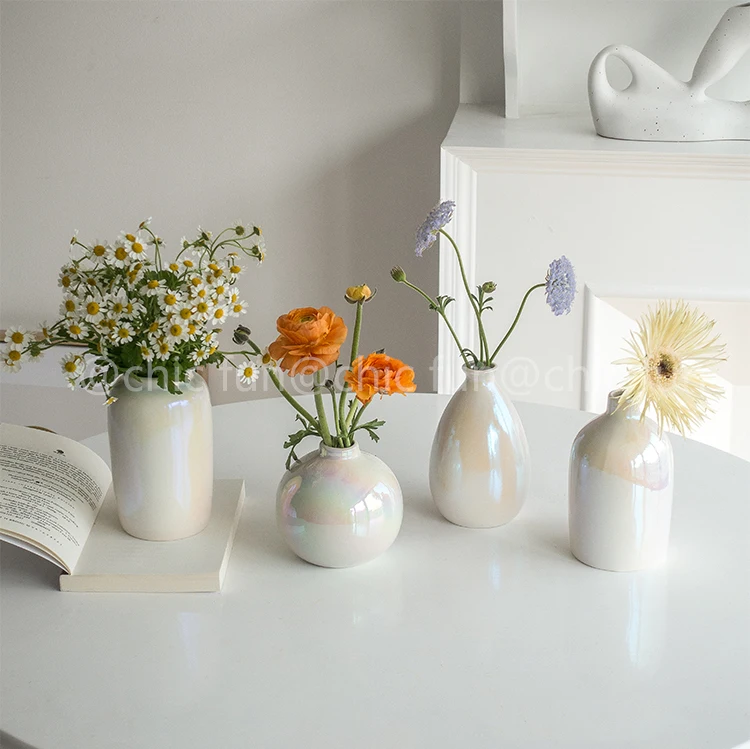 

Pink Vase Ceramic Vase Creative Living Room Bedroom Home Decoration accessories Flower vases