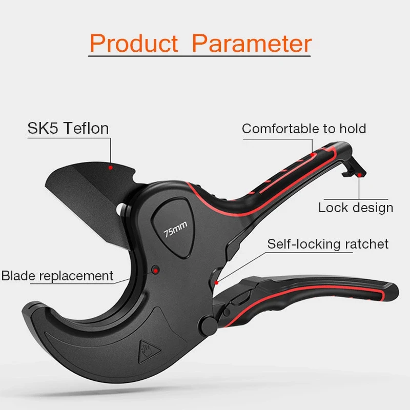 Pipe Cutter 32mm 42mm 63mm 75mm Aluminum Scissors Tube Hose Plastic Pipes PVC/PPR Plumbing Manual Hand Tools | Инструменты