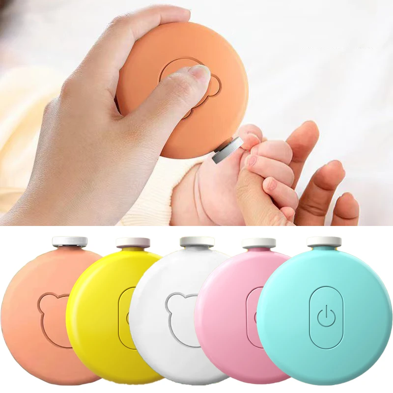 Baby Electric Nail Trimmer Kid Nail Polisher Tool Baby Care Kit Manicure Set Easy To Trim Nail Filer Clippers Cutter For Newborn