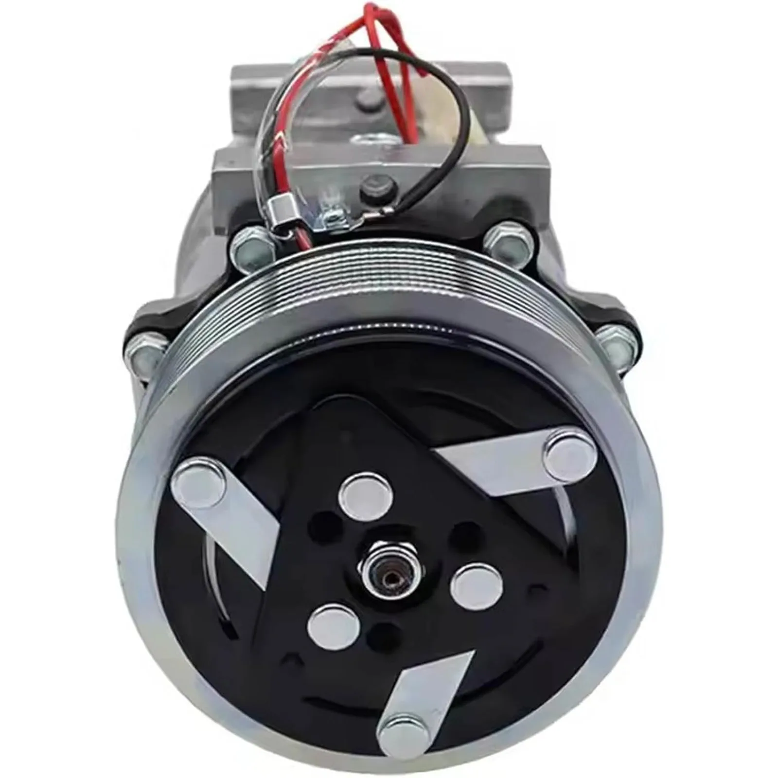 Фото Компрессор кондиционера 24V 8500795 для погрузчиков Case 821E, 821F, 821G, 921F, 921G, 621E, 621G, 721D, 721E, 721F, 721G, а также для New Holland W130B, LW170.B №4