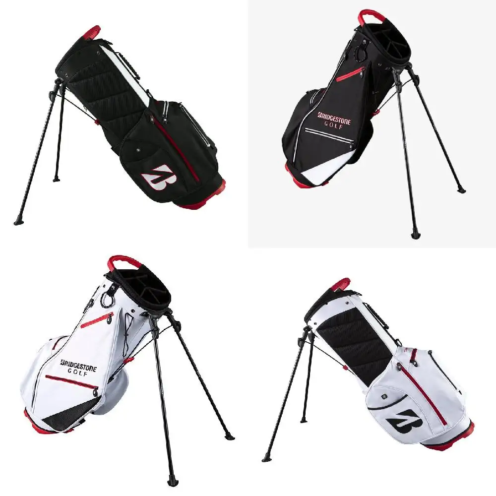 

Deliciously Lightweight 5-Way Stand Golf Bag with Mesmeric Red and White Accents for a Stunning Look