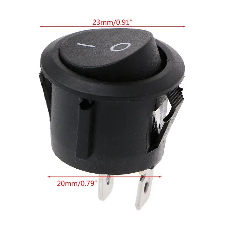 Вкл/Выкл круглый Кулисный переключатель + Женский обжимной Лопата разъемы