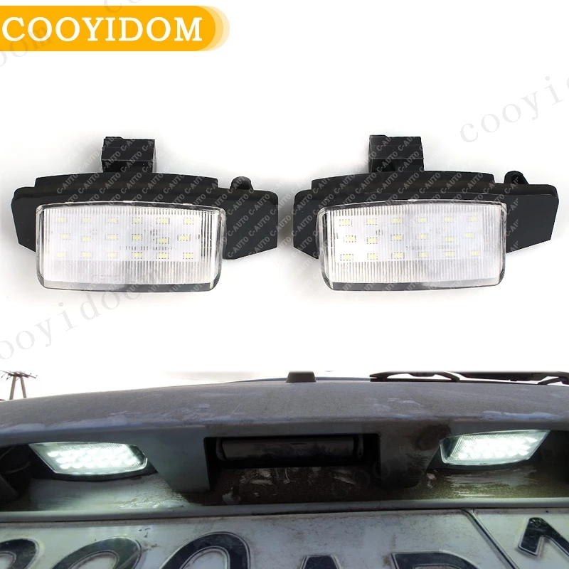 

1 пара 18 светодиодных ламп номерного знака для Mitsubishi OUTLANDER XL(CW) 2006-2012 для Lancer Sportback 2008 2009-2012