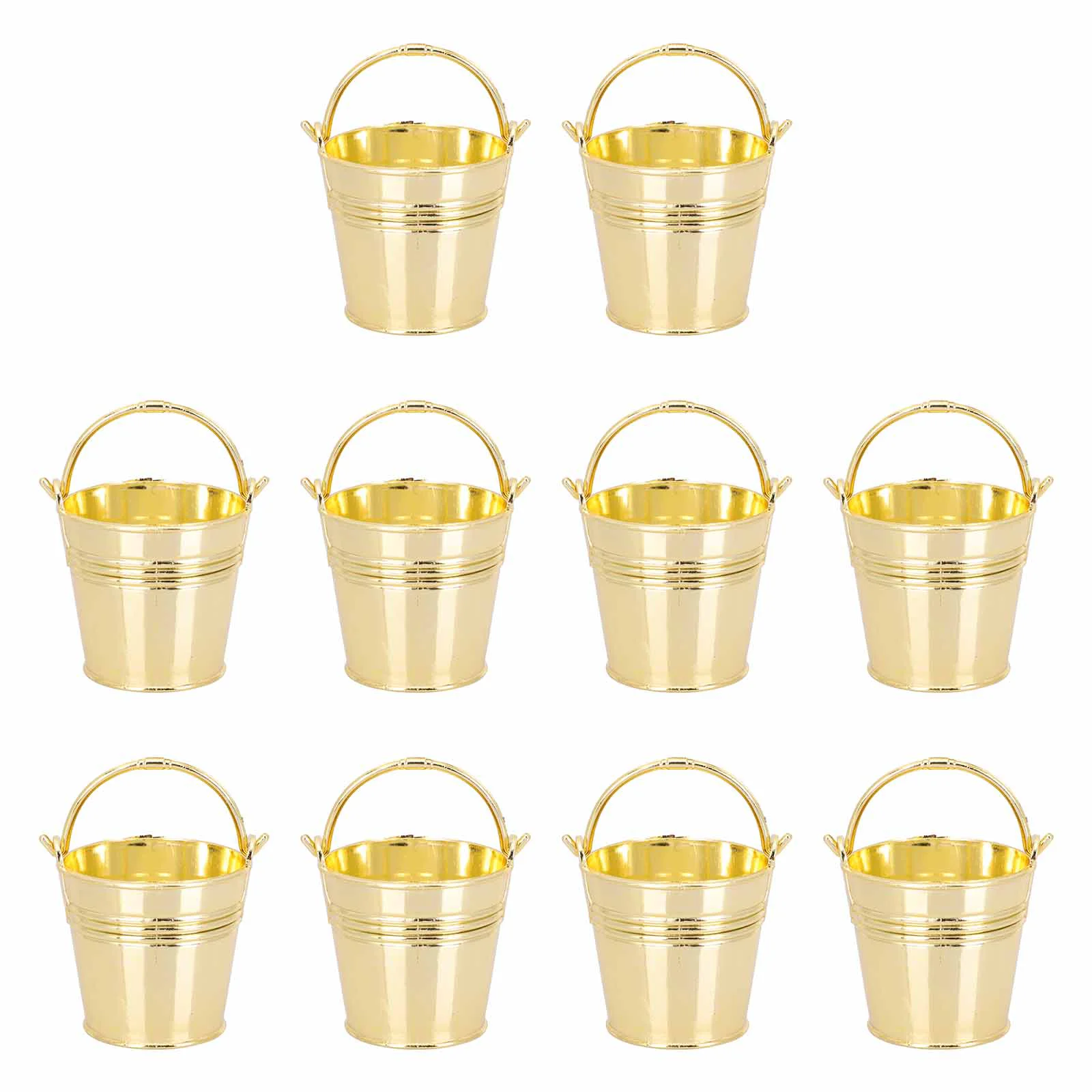 

Buckets Metal Bucket Candy Mini Small Pail Storage Tin Pails Holder Wedding Partywith Container Gift Flower Snack Handle Favor