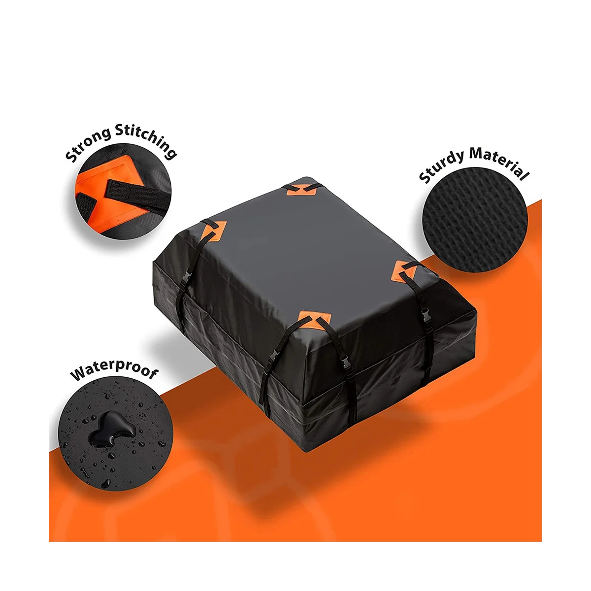 600D оксфордская тканевая Автомобильная сумка на крышу для хранения багажа