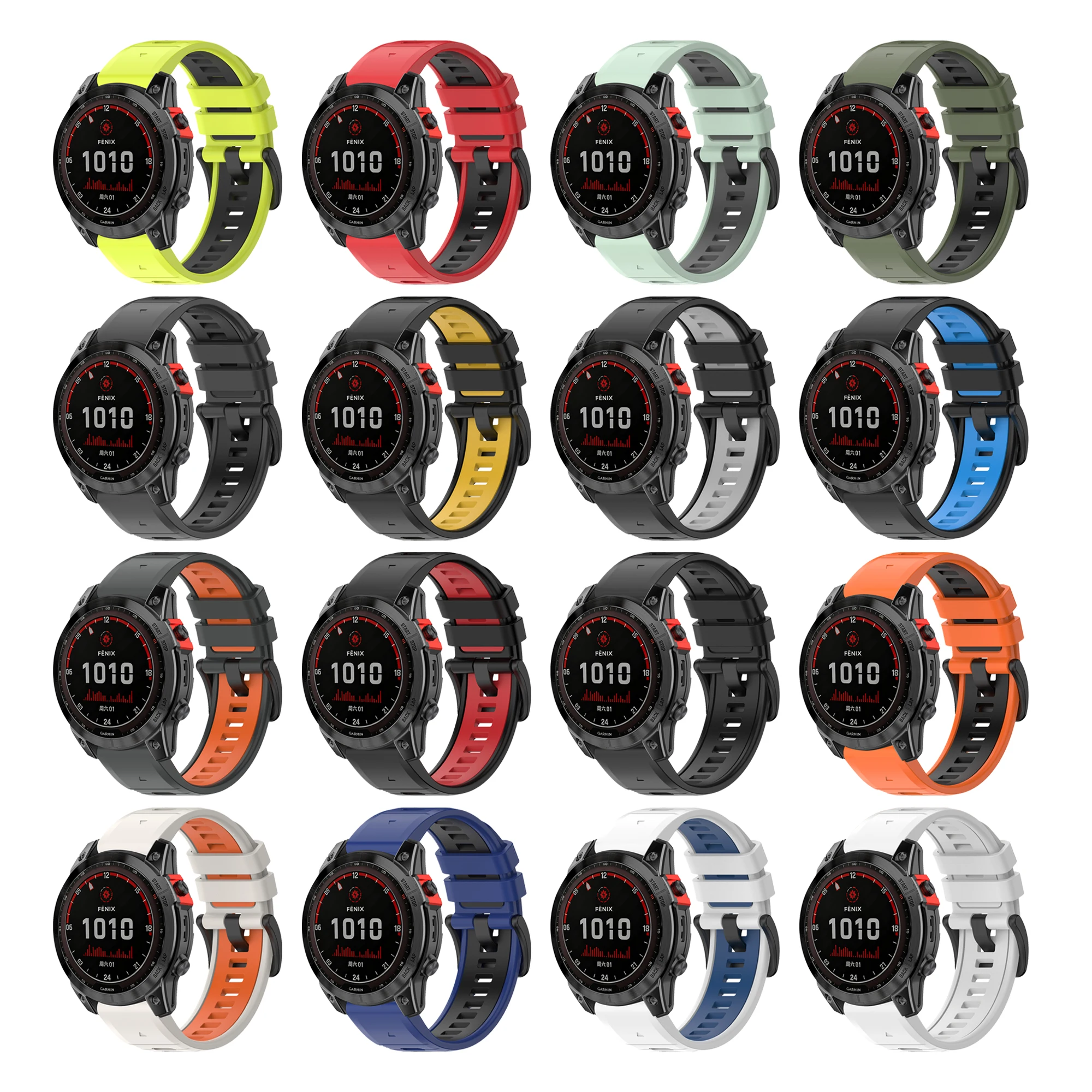 Фото Силиконовый ремешок для часов 22/26 мм для Garmin Fenix 7X, 7 Pro Solar, Fenix 8, 6X, 6 Pro, 5, 5X, 965, Epix Gen2, Quatix, Enduro 2, 3, QuickFit №5