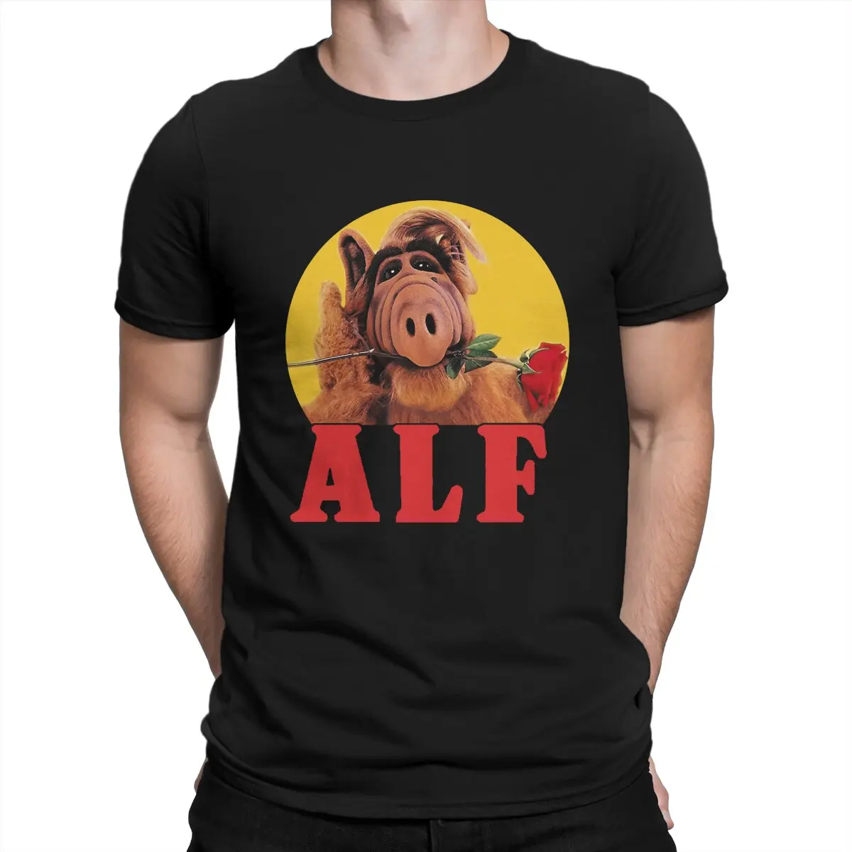 

Специальная футболка с изображением розы, футболка для отдыха из сериала ALF, новейшая футболка для мужчин и женщин