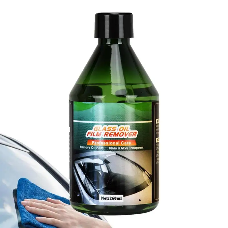 

Car Glass Cleaner 260ml Anti Fog Car Window Cleaning Solution Vehicle Cleaning Solution For Removing Oil Film Portable Cleaning