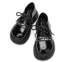 autumn brand lolita mary janes chain women shoes 2022 new trend fashion flats platform oxford shoes casual retro loafers zapatos