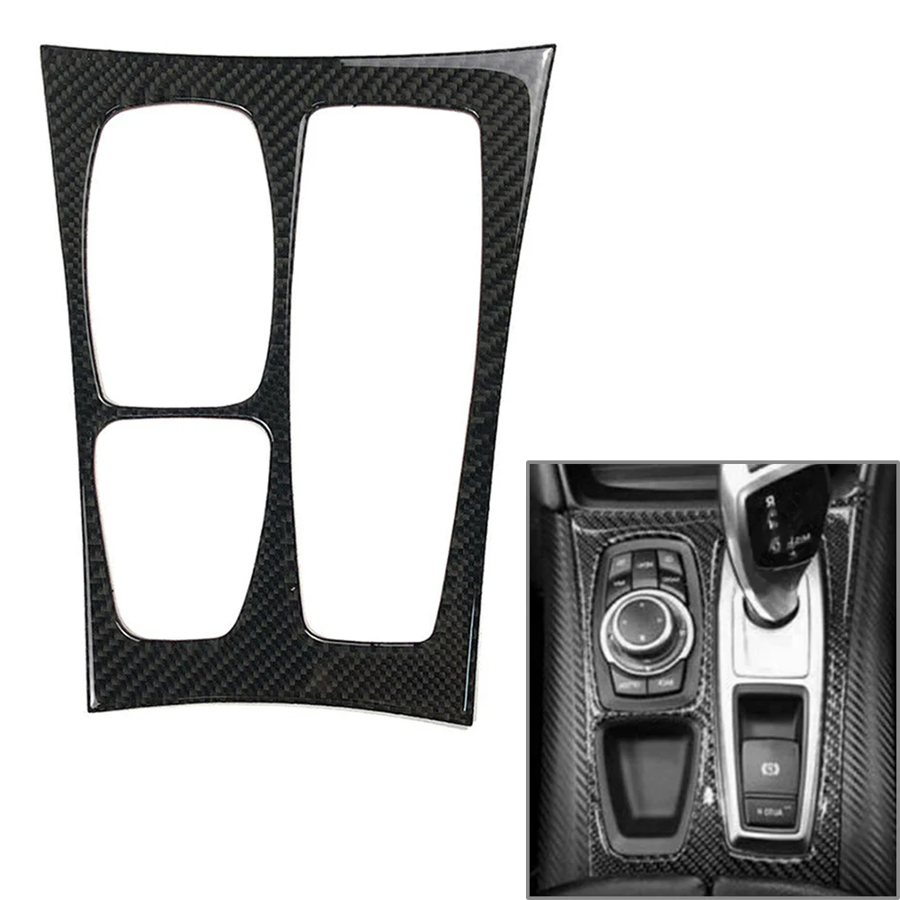 

Carbon Fiber Car Gear Shift Box Panel Trim ABS Plastic Decorative For BMW E70 X5 E71 X6 2008 2009 2010 2011 2012 2013 RHD