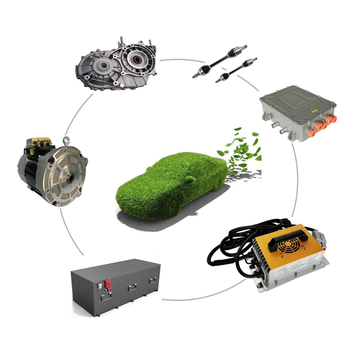 

20kW 30kw 96V PMSM Front Wheel Driving System