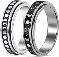 spinner rings for women mens stainless steel fidget bands rings for anxiety stress relief fidget rings silent stress reducer