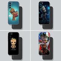 marvel phone case for huawei p30 p40 p10 p20 lite p50 pro p smart z 2019 2020 cases fundas soft silicone cover i am groot marvel