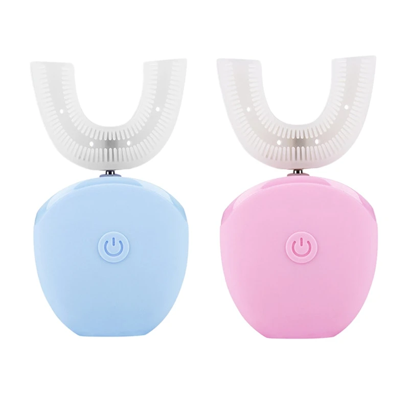 

U Shape Automatic Sonic Electric Toothbrush 360 Degrees Ultrasonic Toothbrush Waterproof Silicone Teeth Cleaner Whitening Tool