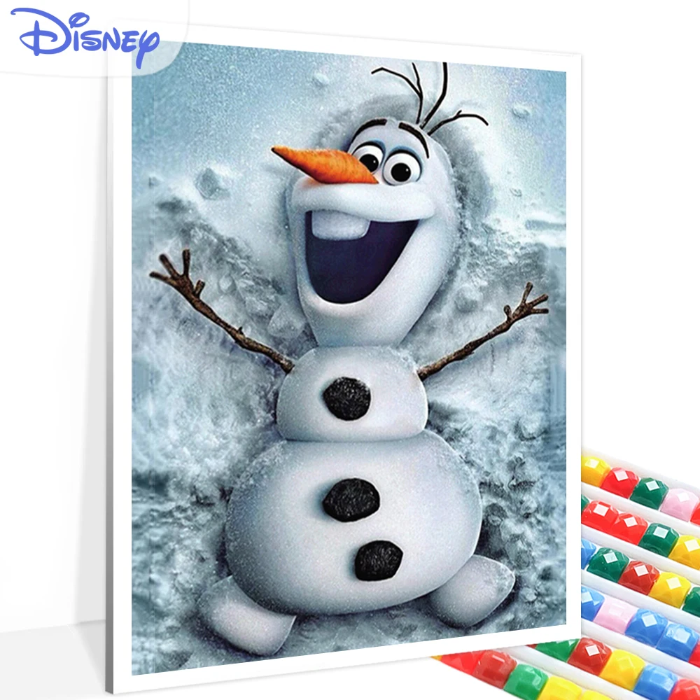 

Совершенно новая алмазная живопись Disney Olaf мультфильм 5d Сделай Сам Алмазная мозаика вышивка крестиком Набор для творчества домашний Декор п...