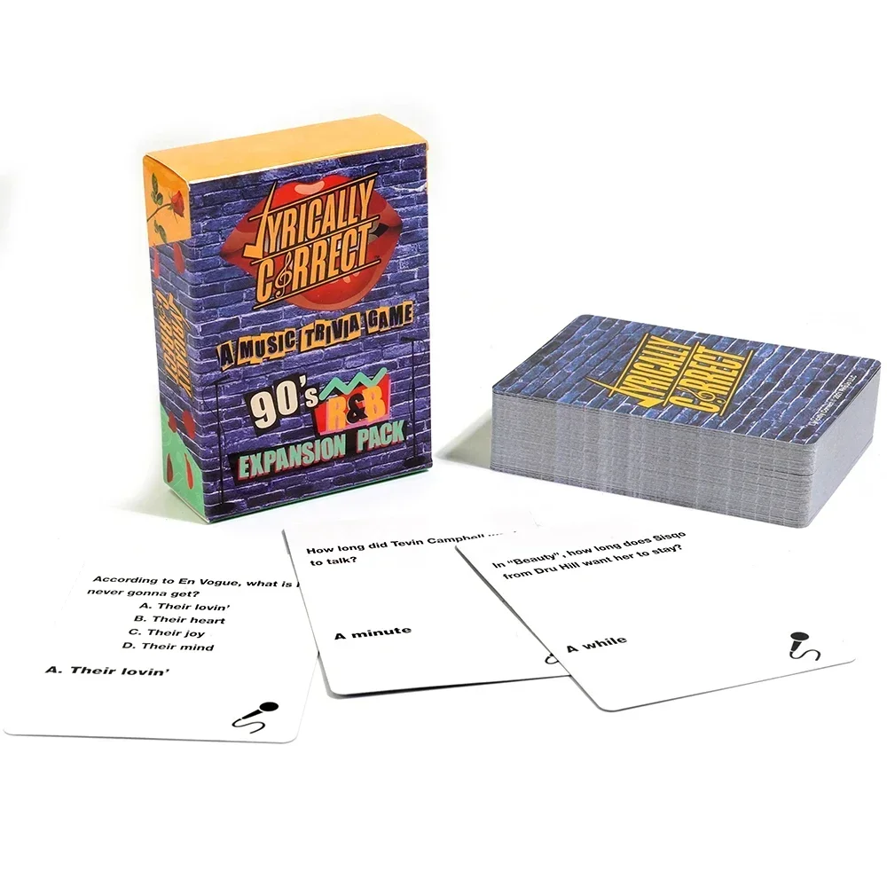 Карточная игра Musical Trivia вечеринка в ночное время и веселье любимое расширенное