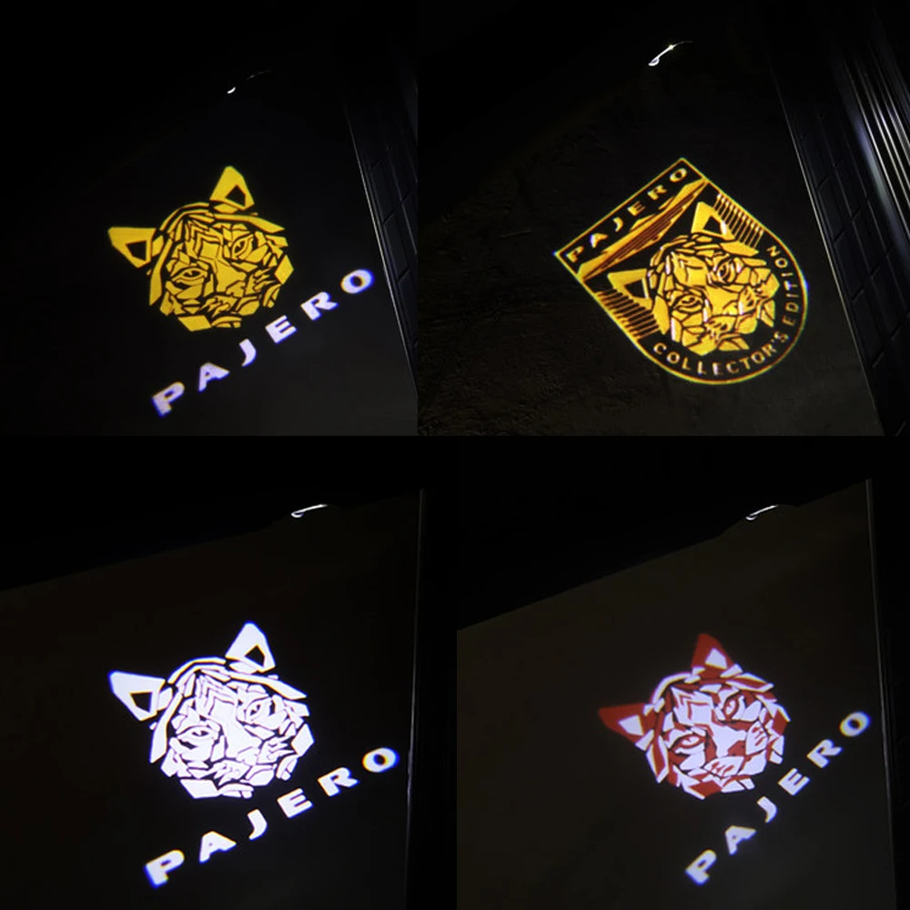 

PAJERO LED Courtesy Light For Mitsubishi Car Door Light For Mitsubishi Pajero V93 V97 V87 V33 Car Style Mitsubishi Logo Light