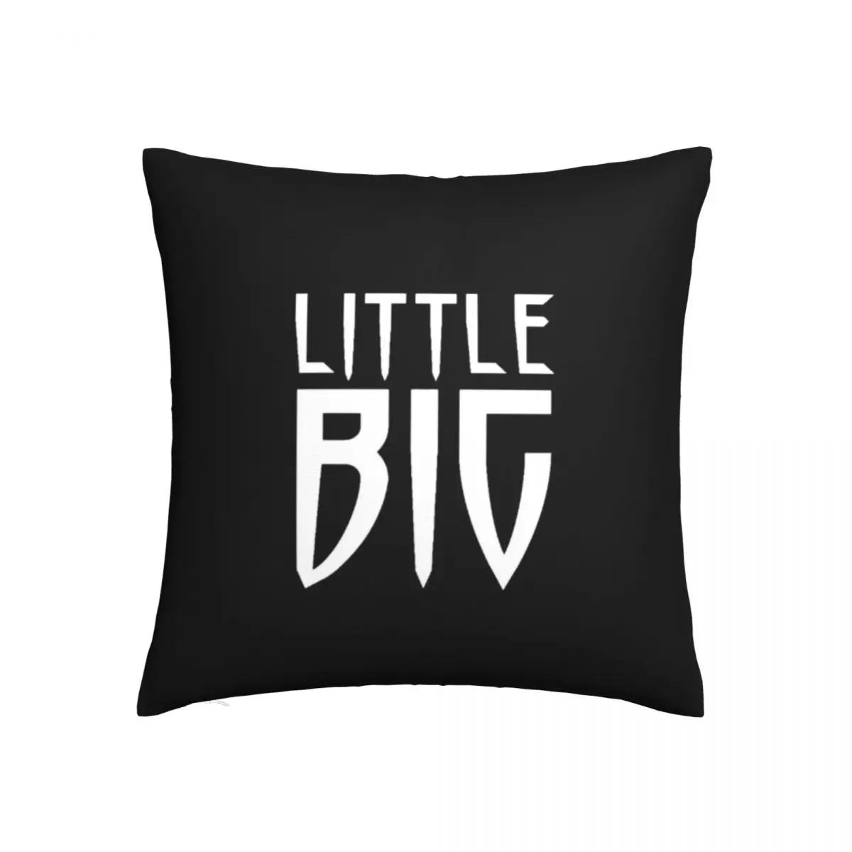 

Little Big Pillow Case Little Big Logo Text Design Vintage Polyester Pillowcase Home Decor Zipper Summer Cover