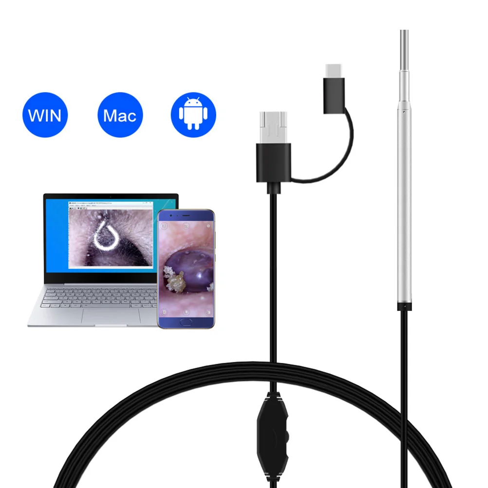 

1PC Wax Remover 3.9mm Visible Visual Earpick Tool for OS Windows Device Type-C