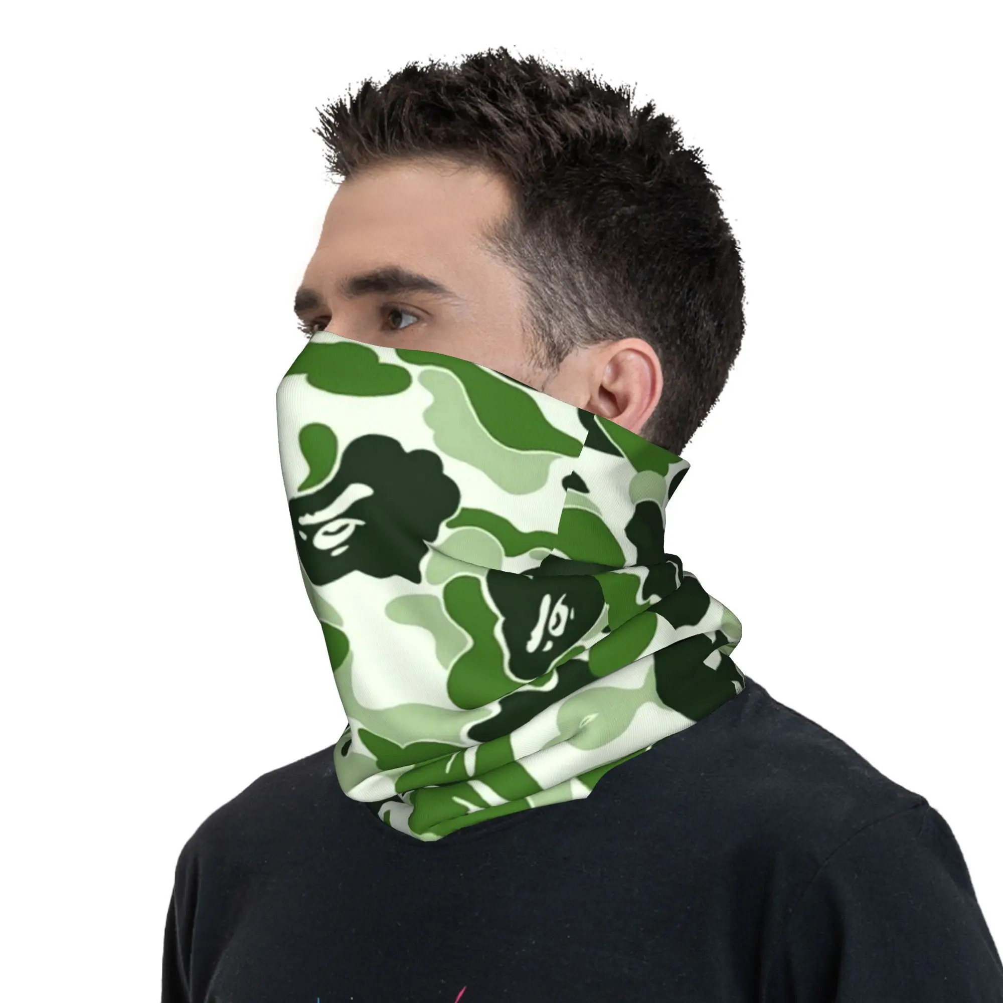 Зеленые армейские камуфляжные гетры на заказ для мужчин и женщин УФ-защита лица