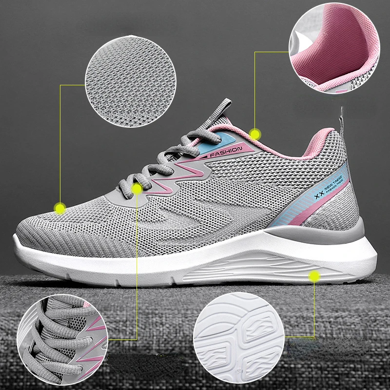 Walking Shoes Women's Sneakers Outdoor Chunky Trainers for Women Platform Mesh Breathable Casual Sneakers for Women's Shoes 2023