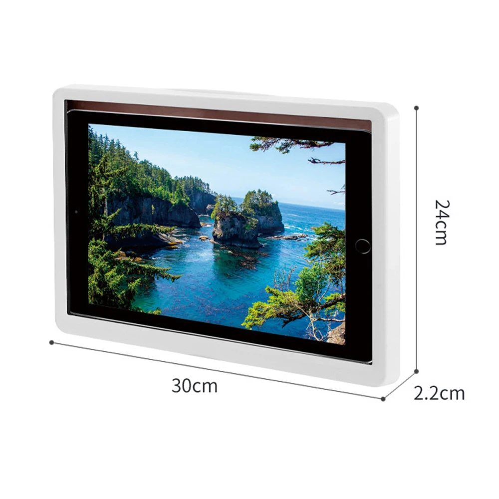 

Waterproof Shower Sealing Storage Case Phone Tablet Box Self-adhesive Holder Touch Screen For Bathroom Kitchen Toilet Home Wall