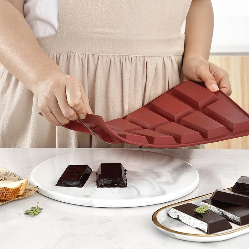 Силиконовая Форма Для Выпечки Прямоугольная 12-полосная Шоколадных Конфет