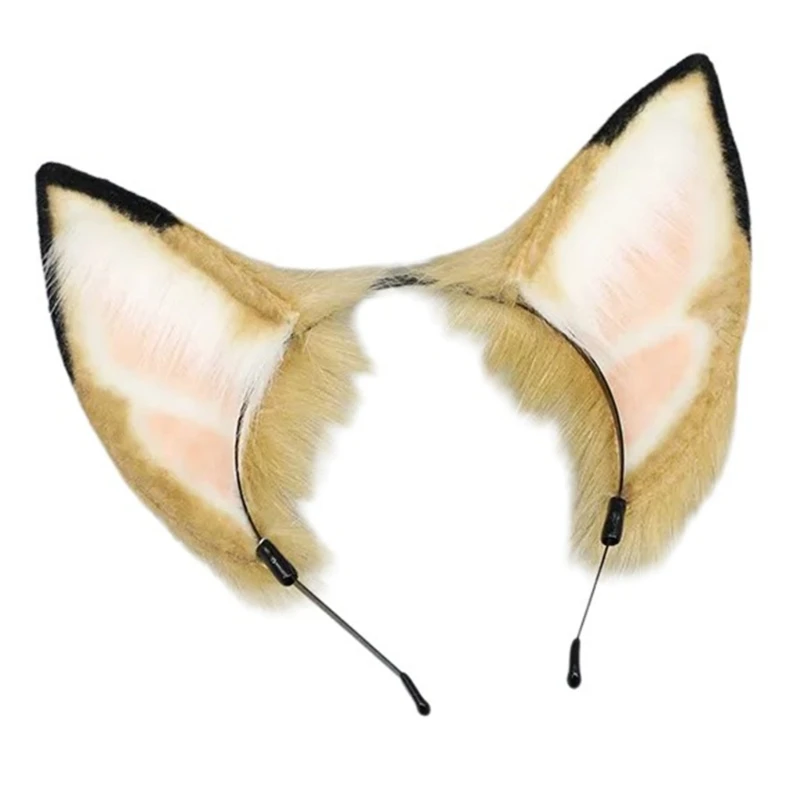 Повязка на голову с собачьими ушками ручной работы повязка в стиле аниме