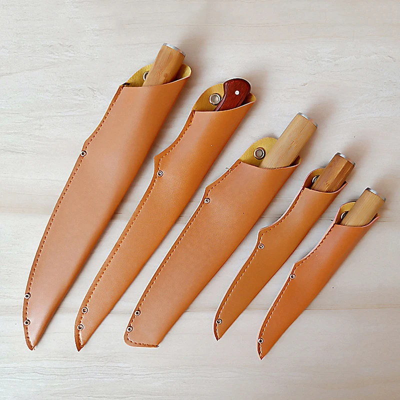 

Western Knife Holster PU Faux Leather Multipurpose Sheath Knife Cover Knife Sheath Fruit Knife Chef's Knife Kitchen Portable