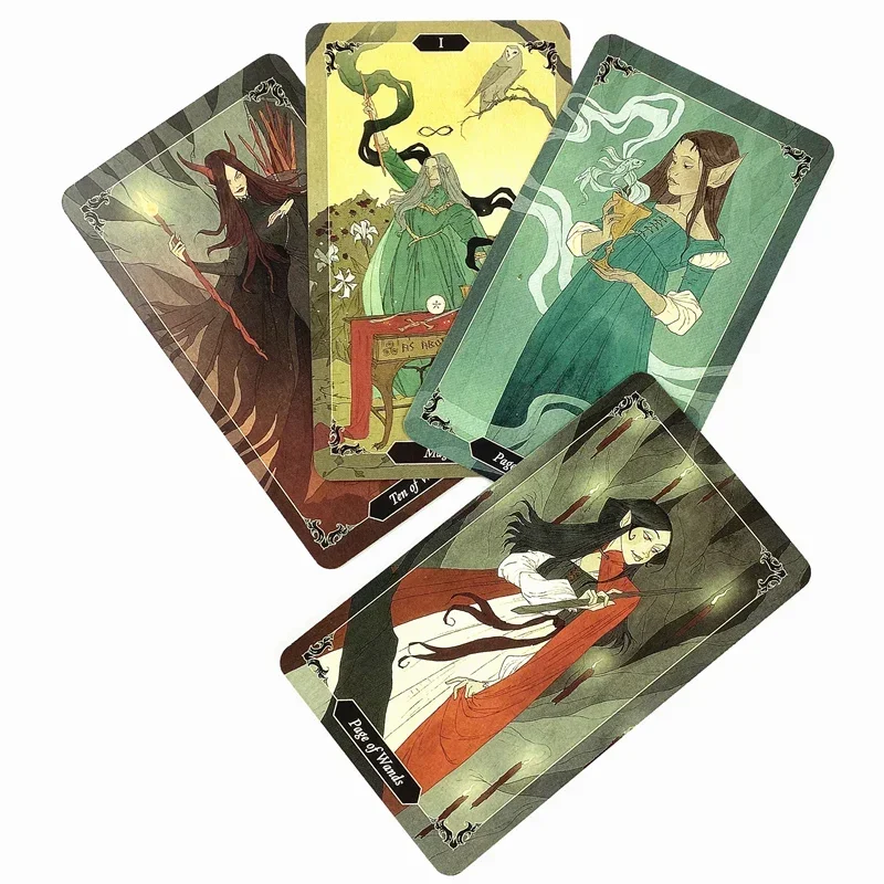 Карточная игра Таро из темного дерева с уникальной доской для игры в тене от JIMMYTU