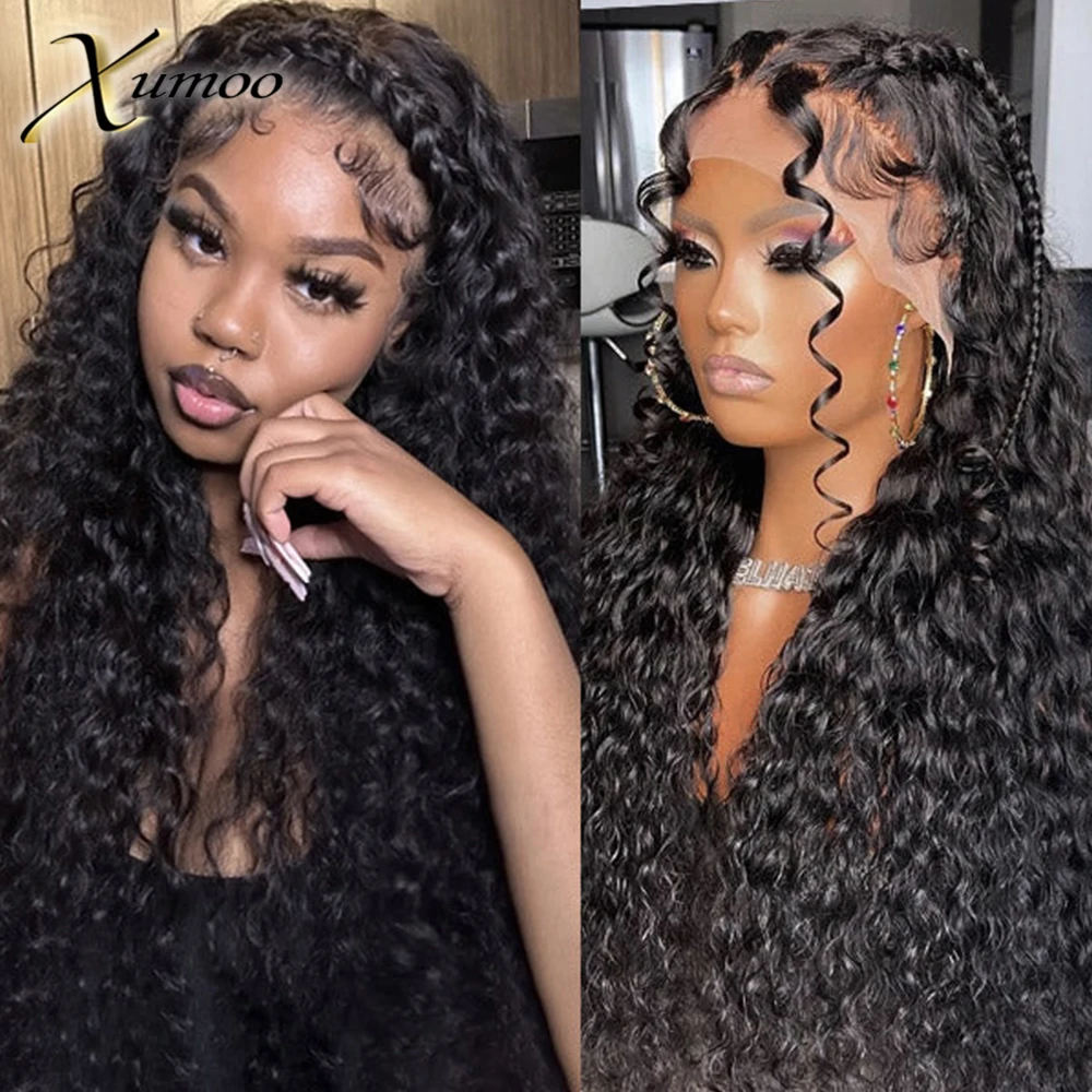 Nature Color Loose Wave 13x4 Lace Frontal Human Hair Wig Pre Plucked 13x1 T Part Wigs Remy Brazilian Transparent For Black Women