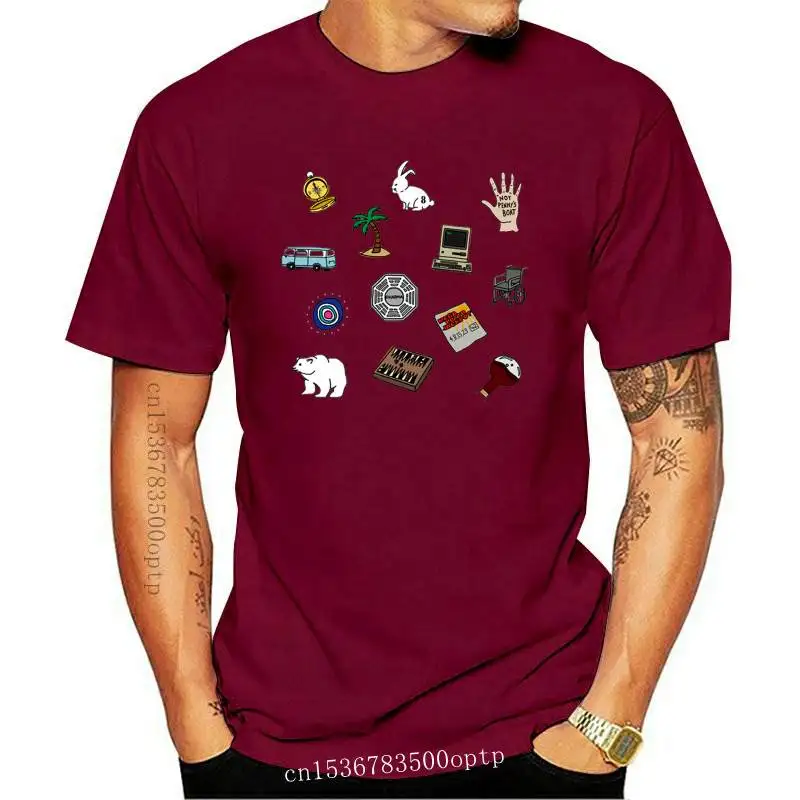 

FASHION New Men's T Shirt Lost Classic Tv Series Dharma Initiative Nerdy Mens Tshirt Hip Hop Streetwear Arrival Male Clothes