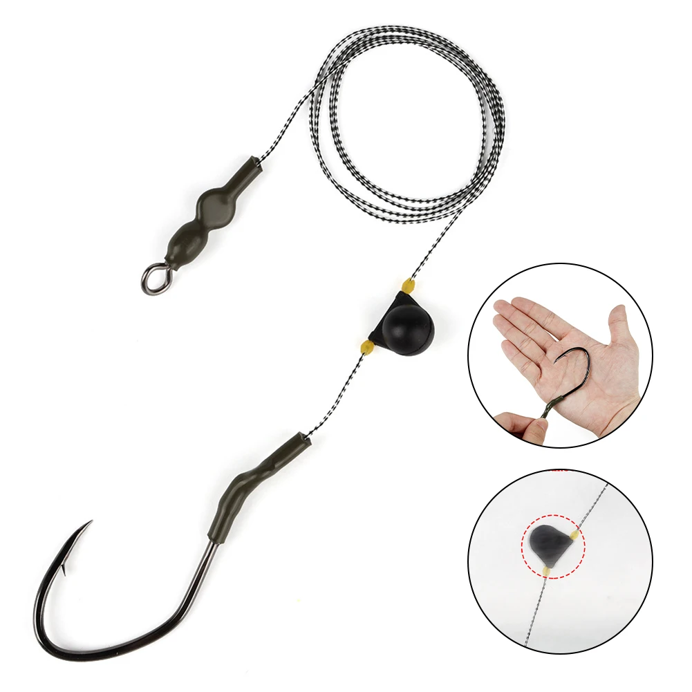 

Fishing Hook Catfish Rig 1pc 8/0# High Carbon Steel Barbed Sharp Catfish Hook Wide Gap Fishing Accessories Fishing Tackle
