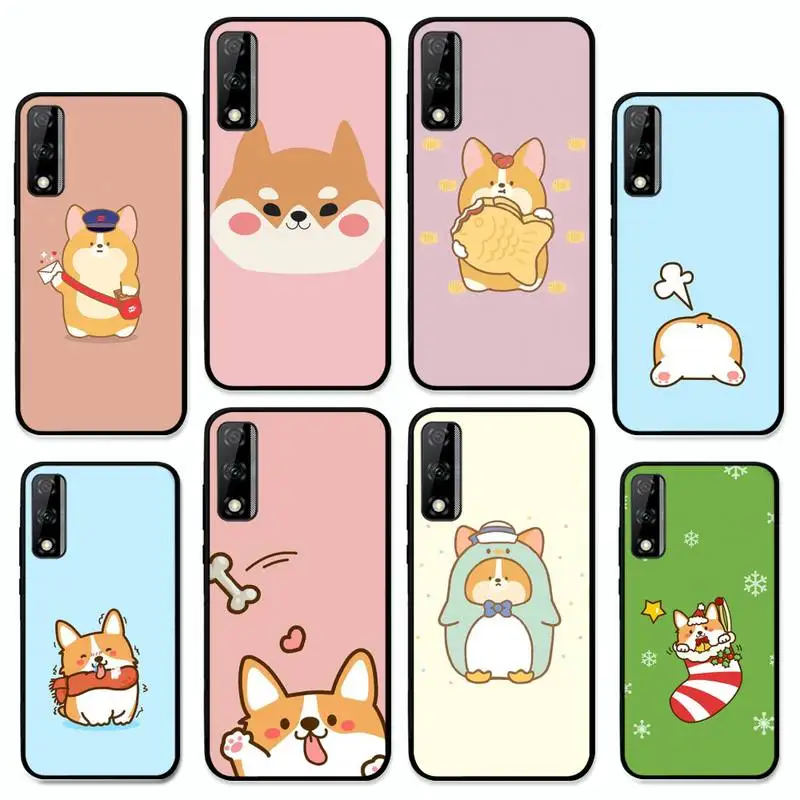 

Cute Corgi Phone Case for Huawei Y 6 9 7 5 8s prime 2019 2018 enjoy 7 plus