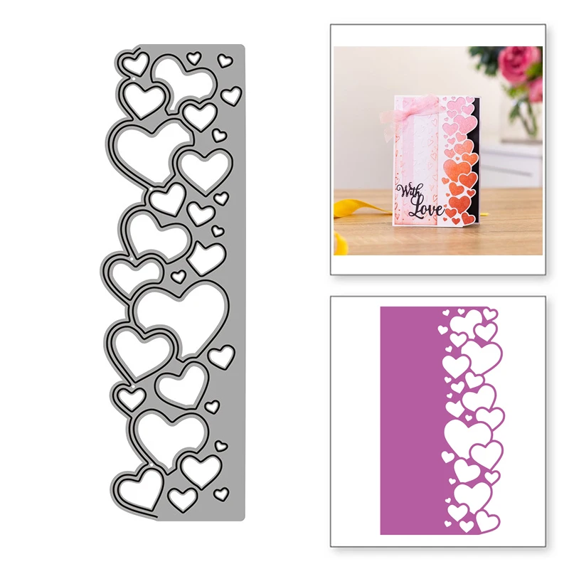 

Heart Lace Metal Cutting Dies for Scrapbooking New 2022 Mold Cut Stencil Handmade Tools DIY Card Make Mould Model Craft